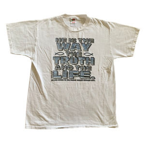 Vintage "He is The Way" 90s Jesus T-shirt (L)